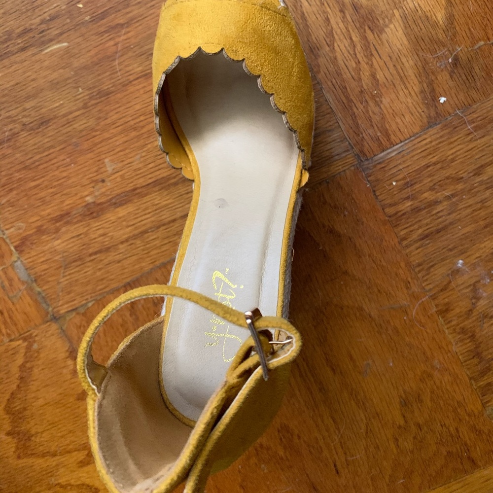 Wedged Yellow Heels